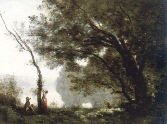 Jean Baptiste Camille  Corot souvenir de mortefontaine